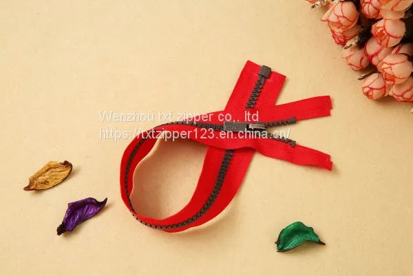 #3 #5 #8 #10 #15 #20 Plastic Zipper With Antique Sliver Teeth Open End photo-4