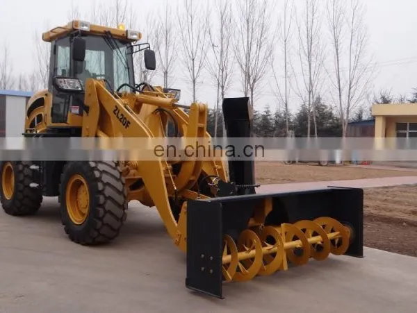 4 Wheel Drive 2000kgs Loader With Loading Bucket and Snow Blower photo-6
