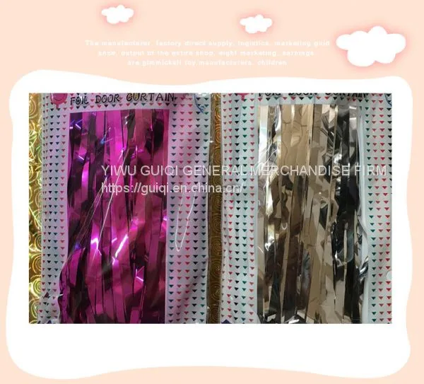 Silver Foil Door Curtain 1m*2m Birthday Party Decoration Wedding Stage Stock Fast Delivery photo-4