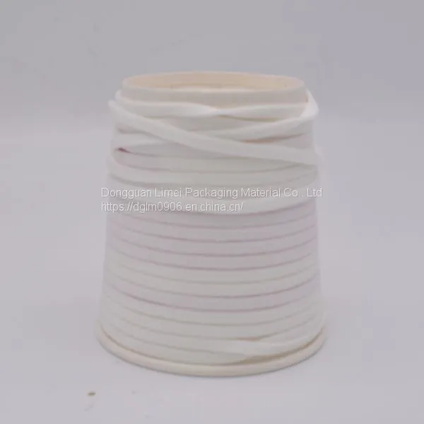 Manufacturer Soft 3mm Silicone Flat Elastic Cord Elastic Earloop photo-2