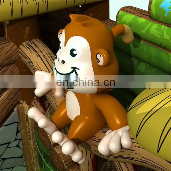 2020 New Design Forest Theme Inflatable Monkey Park Slide for Kids photo-5