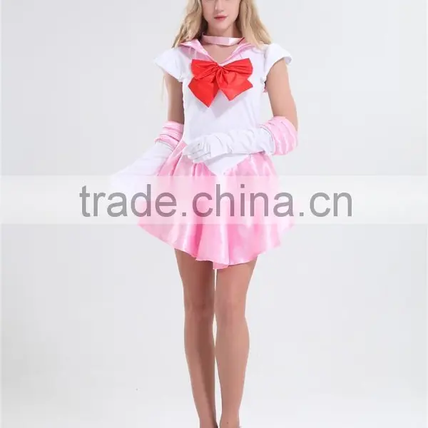 2016 Wholesale Pink Sexy Sailor Moon Costume Adult Cosplay Sexy Sailor Moon Costume for Sailor Mar photo-2