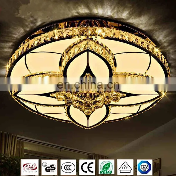 Modern Simple Led Lights Living Room Lights Bedroom Round Crystal Lamp Sun Flower Ceiling Lamp photo-2