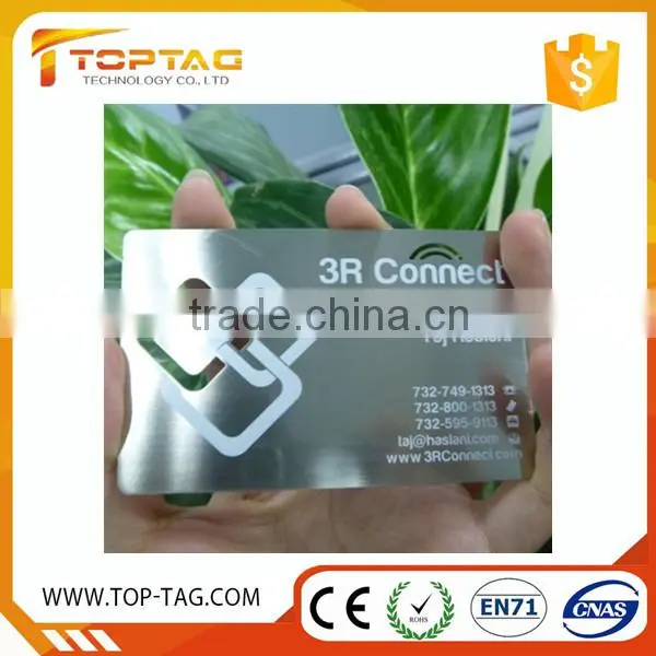 Promotional Black Stainless Steel Metal Business Card For VIP photo-3