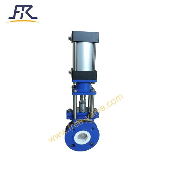 Pneumatic Ceramic Lined Knife Gate Valve photo-5