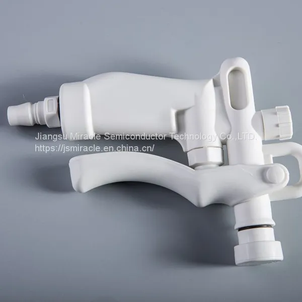 PP Air Water Spray Gun for Use in High Purity Corrosive Chemical Applications photo-4