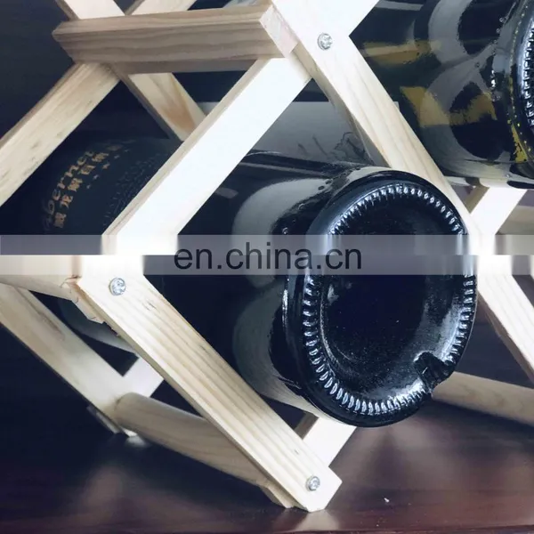 Best Quality Wooden Folding Wine Rack photo-4
