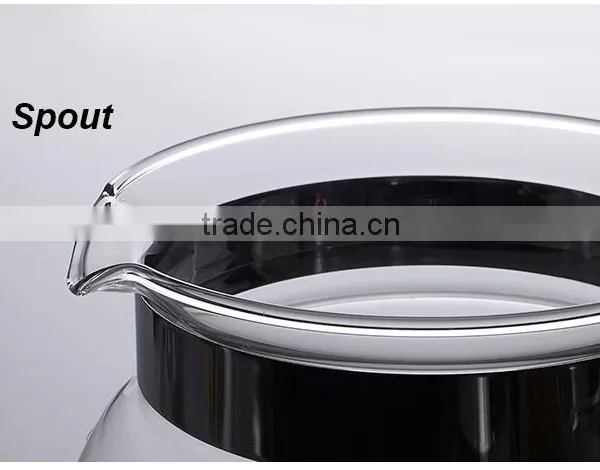 Water Tea Pot Heat Resistant Glass Kettle With Warmer photo-4