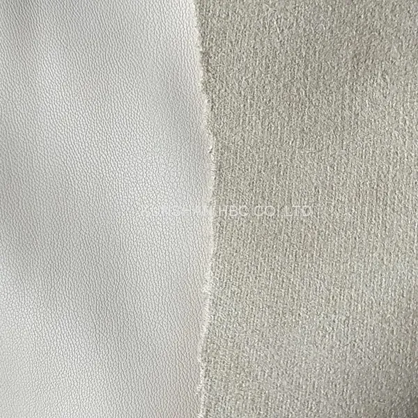 ART.EGP-PU LEATHER 100% PES SUEDE WITH PU LAMINATION(FAKE LEATHER) photo-3