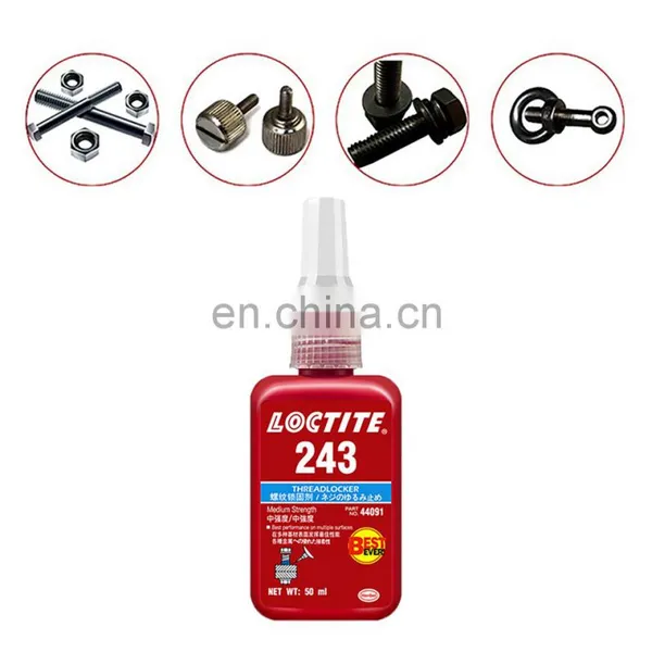 Loctiter 243Anaerobic Glue Threadlocker Medium Strength Blue 50ml 250ml 10ml Screw Glue Anti-loose Waterproof Seal Leak Proof photo-3