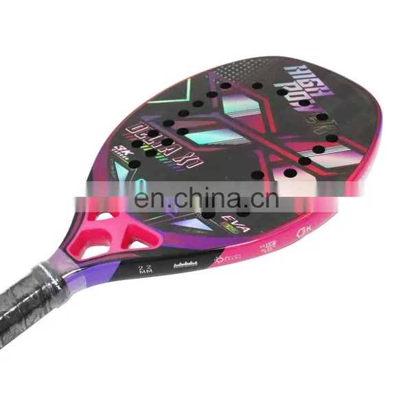 Wholesale Best Quality Fashion Face 24K Carbon Beach Tennis Racket photo-2