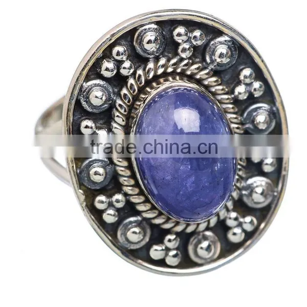 TANZANITE RING 925 SOLID STERLING,SILVER EXPORTER,STERLING SILVER JEWELRY,SILVER RING,WHOLESALE SILVER JEWELRY