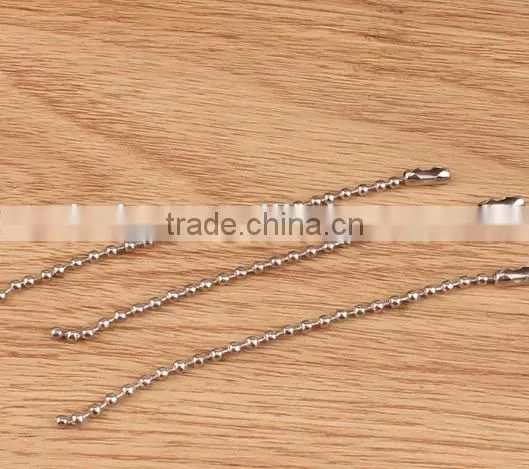Ball Chain Extension Chain Iron Material Nickel Plated Accessories
