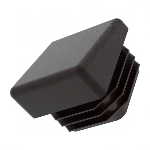 Chair School Desk Legs Black Angled Square Plastic End Caps Plugs