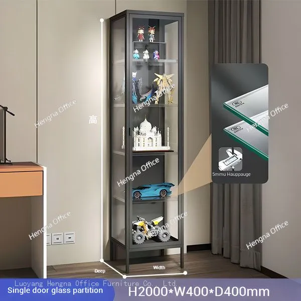 Museum Gift Shop Display Case, Tempered Glass, Lockable, Steel Frame — Retail Display Cabinet Factory Supplier photo-5