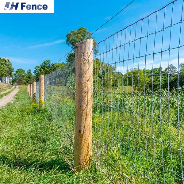China Wholesale Cheap Horse Fence Powder Coated Cattle Fixed Knot Wire Mesh Fence Easily Assembled Heavy Duty Rural Fencing photo-6