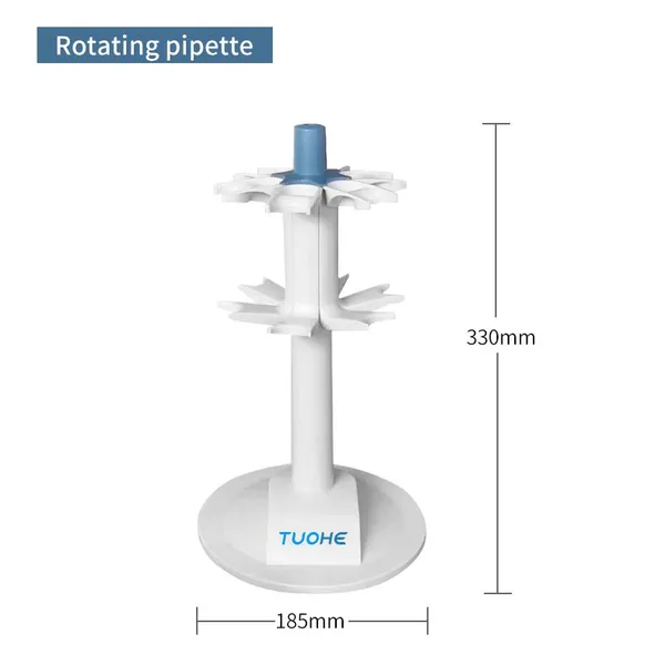 Tuohe Pipette Holder, Z-shaped Rotating Pipette Rack, 5/6 Pipette Racks photo-2
