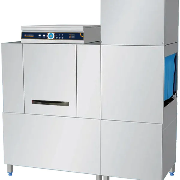 High Efficiency Single Cylinder Single Spray Rack Type Dishwasher With Drying Function