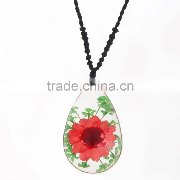 Lovely Gift Real Flowers Resin Fashion Pendant photo-2