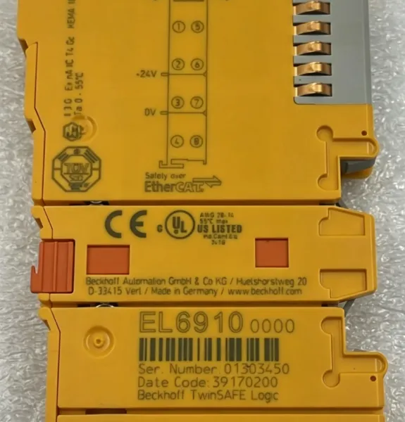 Beckhoff EL6910 EtherCAT TwinSAFE Logic Terminal Advanced Safety Controller Module FSoE PROFIsafe SIL3 PL e photo-5