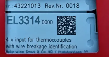 Beckhoff EL3314-0090 EtherCAT 4-Channel Thermocouple Input Terminal 16-Bit Temperature Measurement TwinSAFE SC Module photo-3