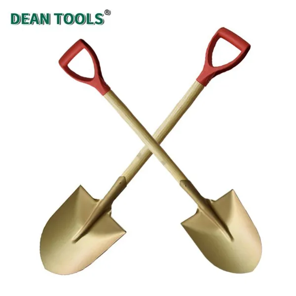 Brass Shovel,Round Point,Non-Sparking Round Point Shovel With Straight Blade,Spark-Free Safety Digging Spade photo-3