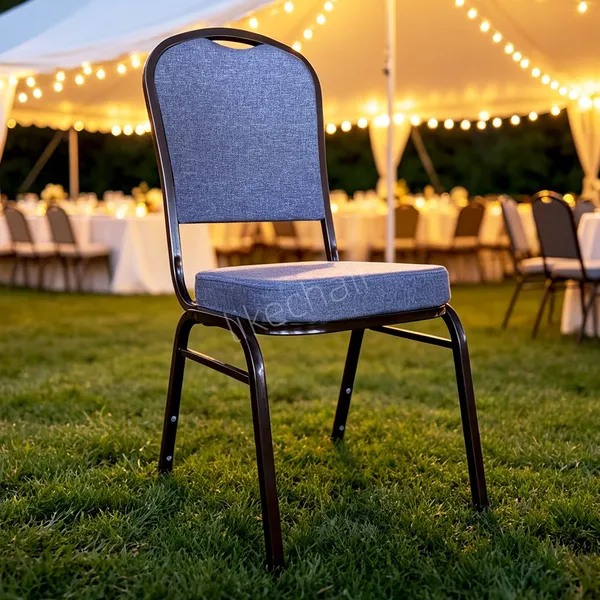 Premium Stackable Iron Frame Thick Padding 5 Years Warranty SGS TUV Intertek Certified Banquet Chairs
