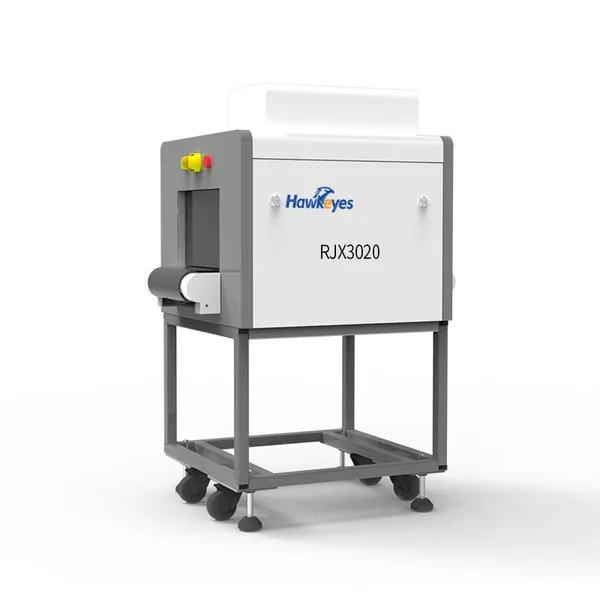 Hawkeyes RJX3020 Mini Portable X Ray Baggage Scanner 8mm Steel Penetration Al Detection Certified Inspection System for Post
