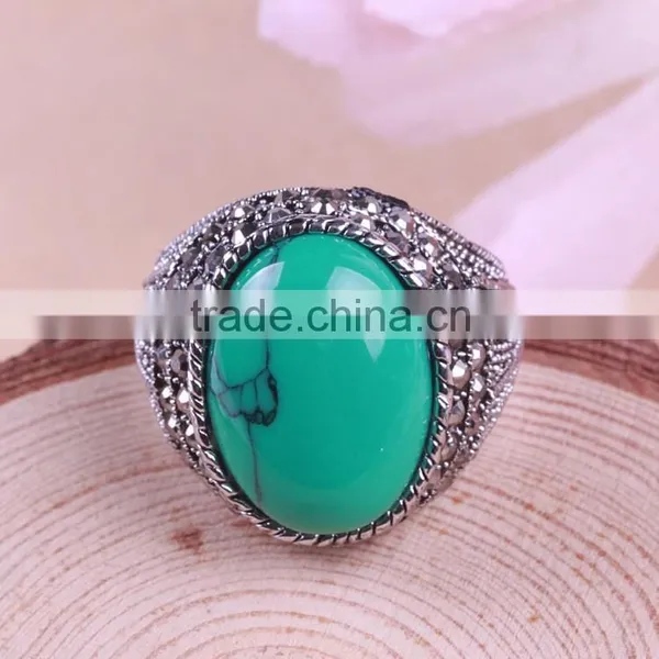 Yiwu Black Spinel Jewelry Single Stone Ring photo-4