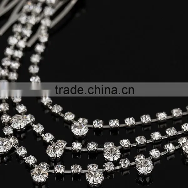 Wholesale Newest Boutique Fashionable Custom Vintage Diamond Tasseles Hair Accessories photo-5
