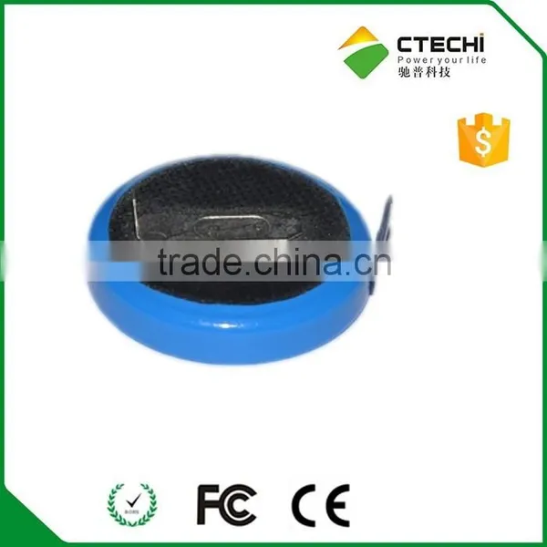 Famous Brand CR2032 Button Battery With Solder Tabs Tags Pins for Active RFID Tag photo-3