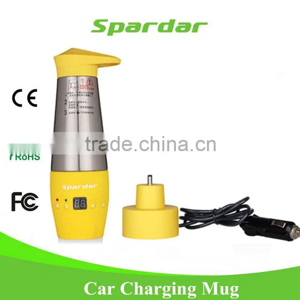 12V Blue Car Electric Kettle for Travel Water Rapid Boiling photo-4