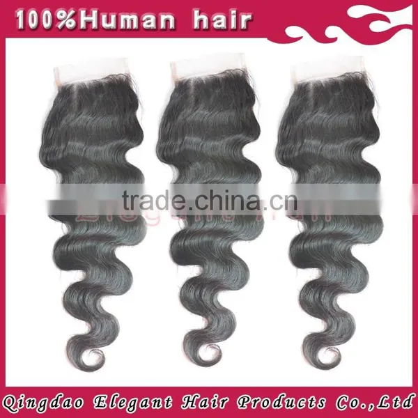 High Quality Natural Color Wavy Brazilian Virgin Hair Bundles With Lace Closure photo-2