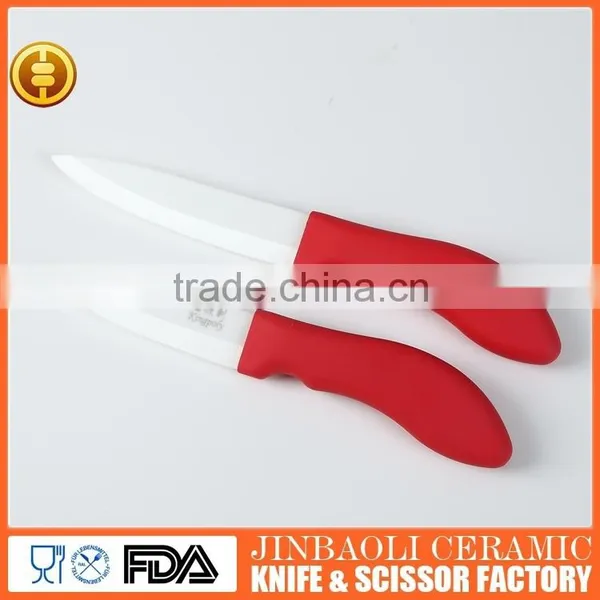 5pcs Brand New Red Handle Kitchen Ceramic Knife Set photo-4