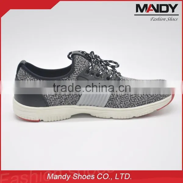 2016 Hot Sale Oem Customize Shoes Comfortable Rubber Sole Flyknit Sport Shoes photo-3