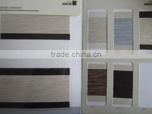 Double Color Polyest Material Window Use Zebra Curtain Blinds Fabric photo-4