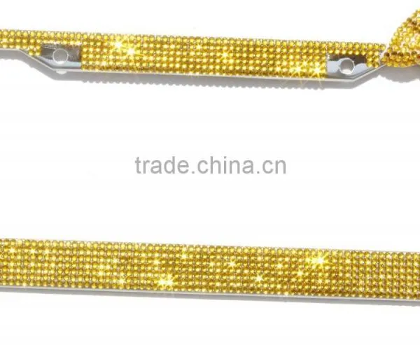 2016 Gold Bling Crystal License Plate Frames photo-3
