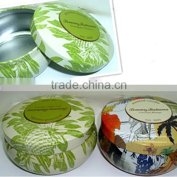 Round Aromatherapy Candles in Tin Wholesale/ Tin Candle/ Glass Candle With Custom Printing Logo Quality Choice photo-6