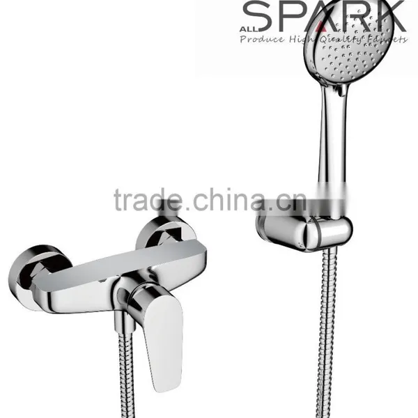 Surface Mounted Brass Shower Faucet Set With Head Shower I15-301 photo-2