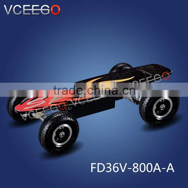 Hight Quality Soild Military Tire Smart Two Wheels Self Balancing Electric Skateboard With Remote Control photo-2