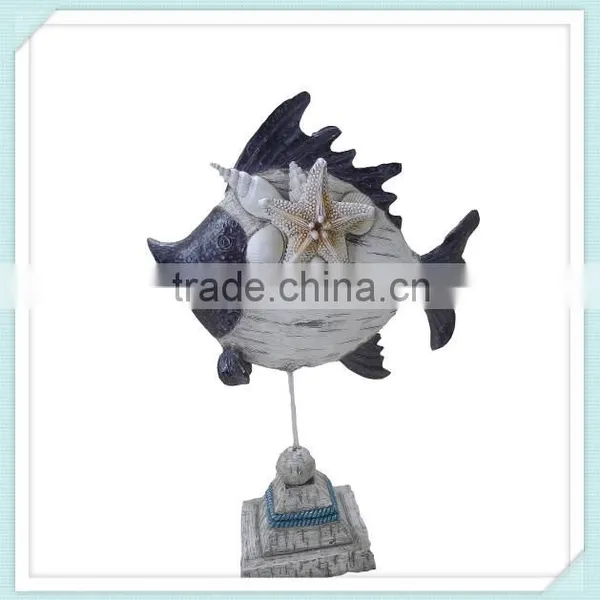 China Supplier New Design Resin Fish Shape for Home Decoration photo-2