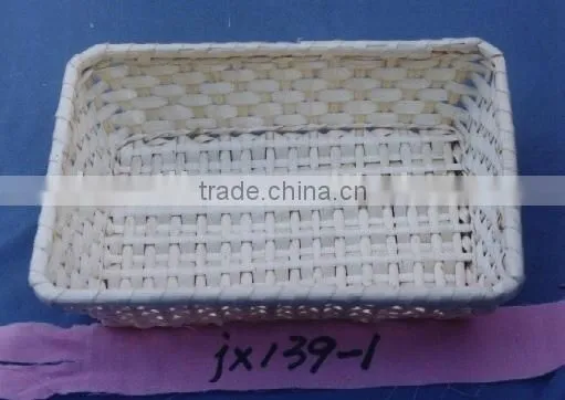 Shallow Storage Basket With Paper Without Handle