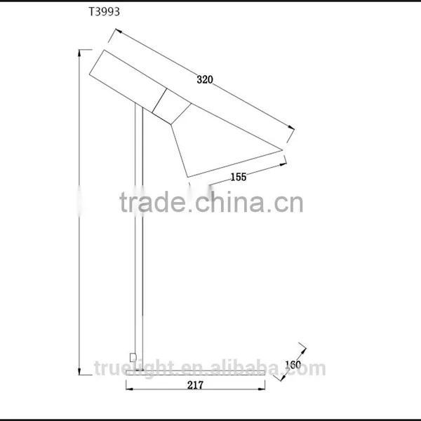 Desk Lamp for Trophy Pro Wooden Steel E27*1 Table Lamps China Supplier photo-2