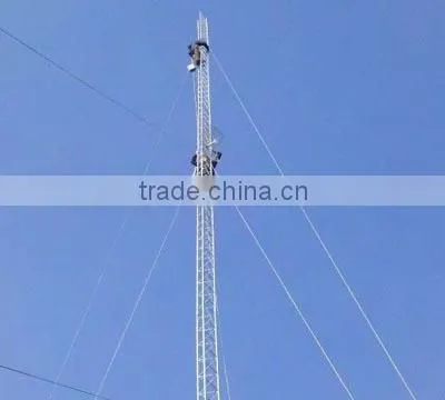 Tower Factory Triangular Guyed Mast Communication Tower photo-4