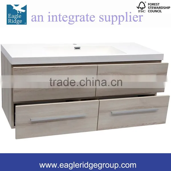 Soft Closing Drwers Vanity, Single Basin Wall Hung Vanity, 1200mm Bathroom Vanity K1200BH photo-3