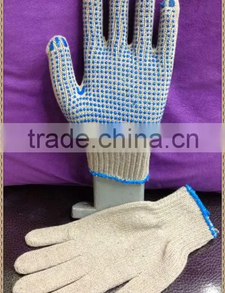 Blue Glue Working Cotton Glove