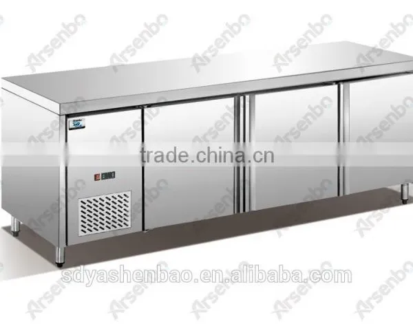 Three Doors Commercial Workbench Refrigerator