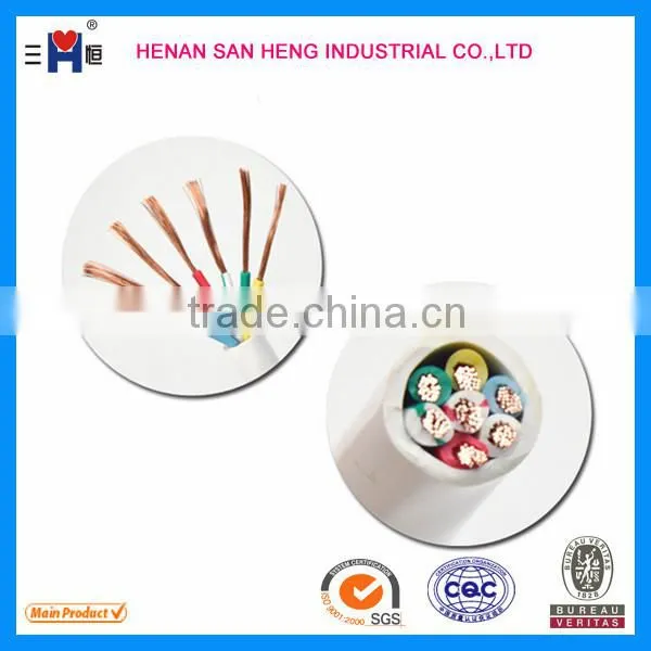450/750v 1/1.5/2.5/4./6/10mm2 Control 7 Core 6 Core Flexible 8 Core Cable