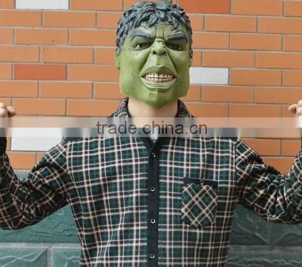 Cartoon Hulk Cosplay Latex Creepy Mask Halloween Full Head Mask Costume Prop Accessories photo-5