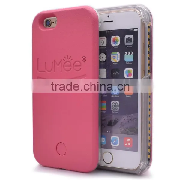 Fashion LED Light Iiuminated Selfie Case For Plastic Cover photo-3